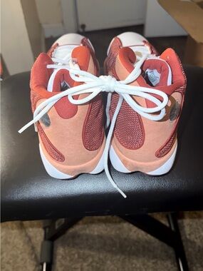 Authentic Original Vintage Style Jordan Coral and Rust Men's Sneakers